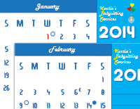 Kurtia’s Babysitting Services 2014 Calendar