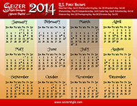 2014 Calendars: Almost Faded & Purple Class