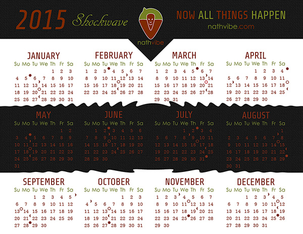 nathvibe 2015 Calendar - Shockwave