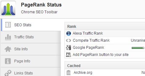 Tech Tip: Check Google PageRank of websites