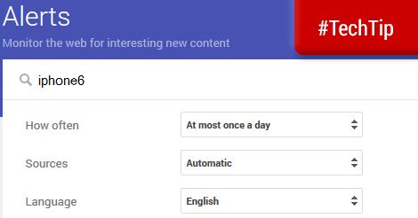 Tech Tip: Follow topics of interest with Google Alerts