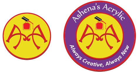 Ashena’s Acrylic Logo
