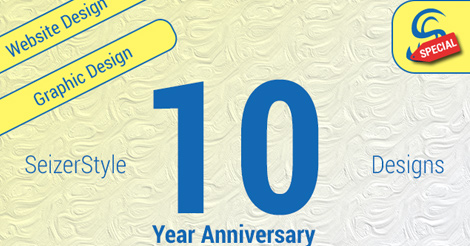 SeizerStyle Designs 10 Year Anniversary Discount