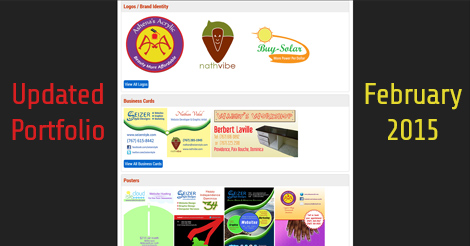 Updated graphic design portfolio (February 2015)